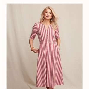 Matilda Jane striped red and pink dress.
